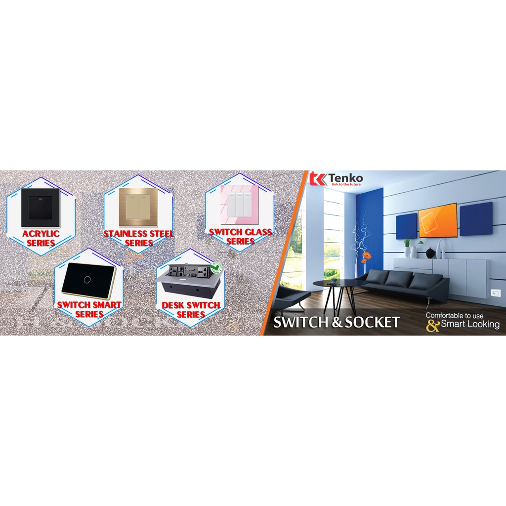Đế Âm Tường Chống Cháy Cao Cấp Tenko TK-DAV02 - Chất Lượng Nhật