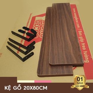 Kệ gỗ, giá sách 20x80cm dầy 18mm Màu Hông/ Nâu/ Trắng Cao cấp Bảo hành 1 năm