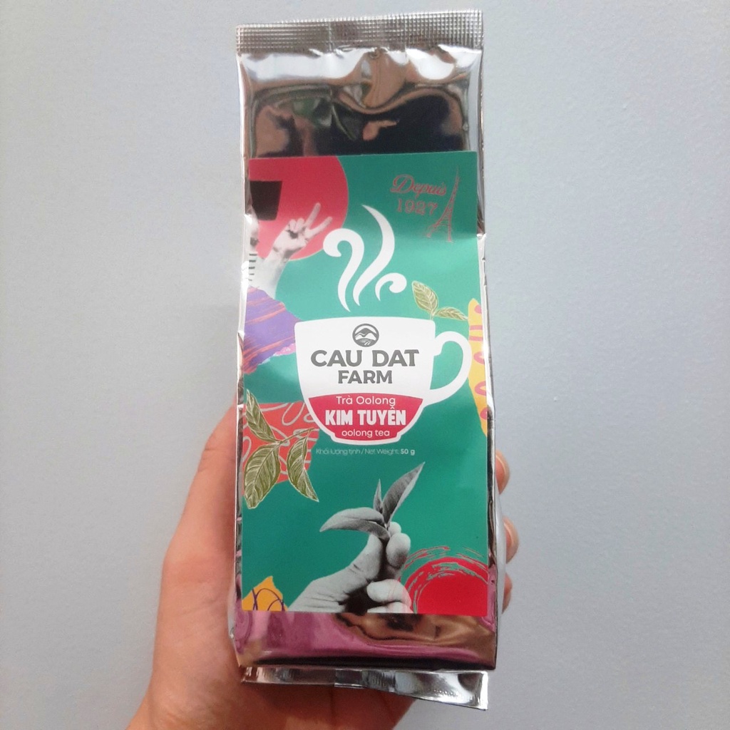 Trà CAU DAT FARM - Trà xanh, trà lài, trà sen, trà Oolong túi 50g | BigBuy360 - bigbuy360.vn
