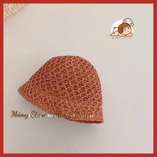 Mũ Cói Cho Bé Phong Cách Hàn Quốc
