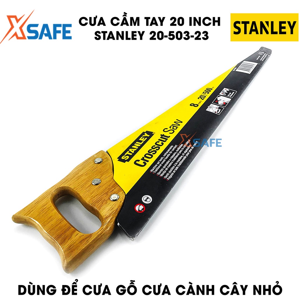 Cưa cầm tay STANLEY lưỡi cưa hợp kim thép Cưa tay Stanley tay cầm gỗ ma sát cao, răng cưa cao cấp
