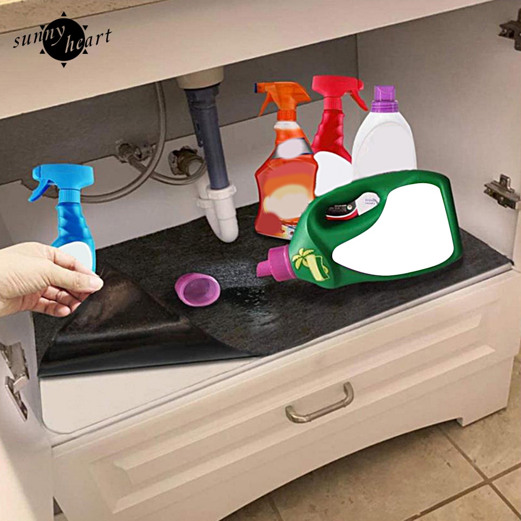Sunnyheart Thảm Lót Bảo Vệ Tủ Chén Nhà Bếp Thấm Hút Tốt Không Mùi Có Thể Giặt Máy Tiện Lợi