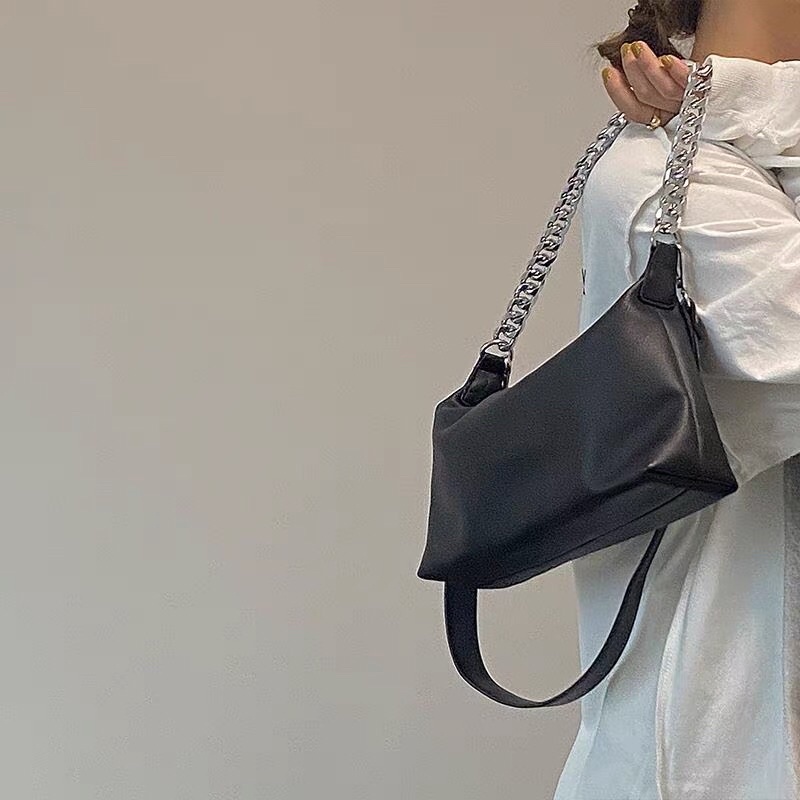 Túi đeo chéo da PU phối dây mắt xích thời trang cá tính🔥hàng xịn bao chất lượng y ảnh