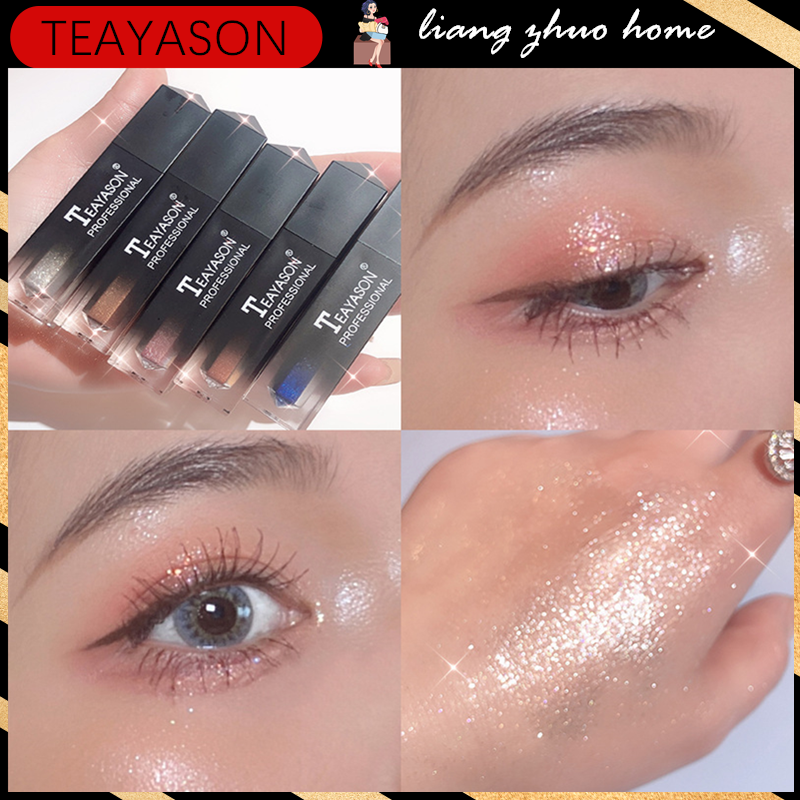 (Hàng Mới Về) Phấn Mắt Dạng Lỏng Teayason 12 Màu Tùy Chọn Chống Nước Lâu Trôi Tiện Dụng