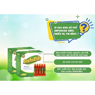 Siro ho cho bé Anphakids, hộp 10 ống