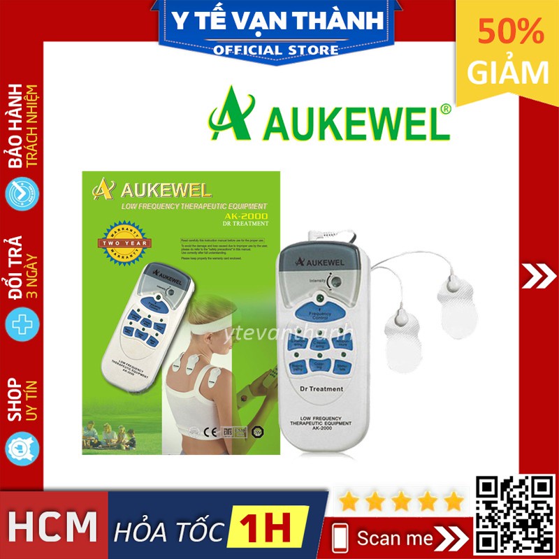 ✅ Máy Massage Dán Xung Điện- Aukewel AK-2000 (4 Miếng Dán), (ĐỨC) (BH 24 Tháng) - Mát xa, Massa -VT0091