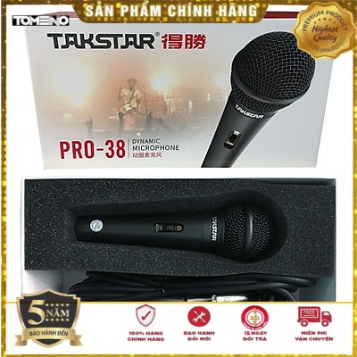 [ Chính Hãng ] Micro hát karaoke có dây Takstar TA 60 bảo hành 64 tháng lỗi đổi mới trong 14 ngày sử dụng