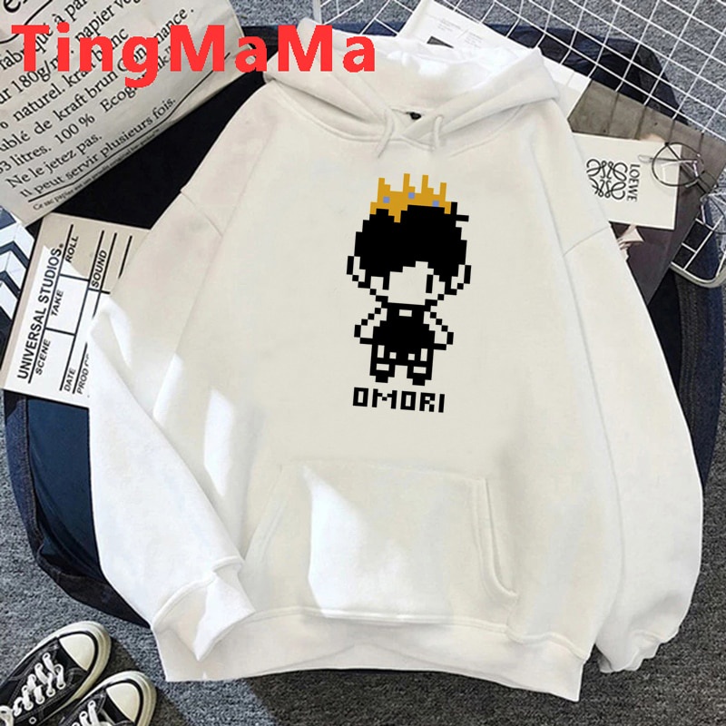 Áo hoodies in chữ Omori 2021 y2k phong cách cá tính cho nam