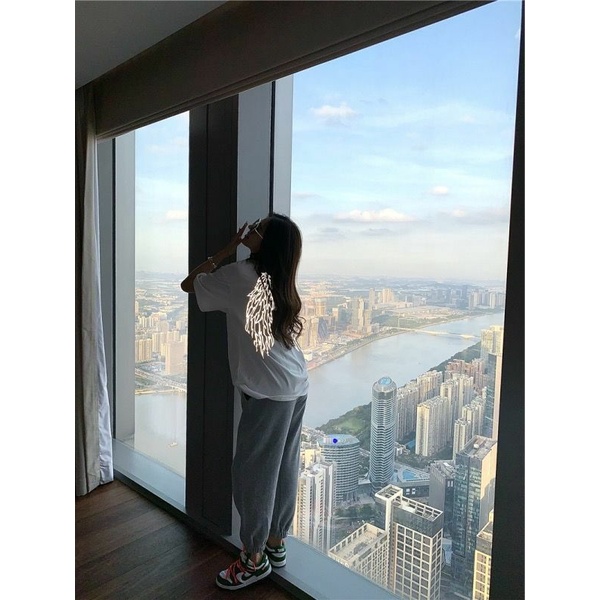 Áo Thun Tay Lỡ Phản Quang Cánh Thiên Thần Cực Chất Unisex Ulzzang