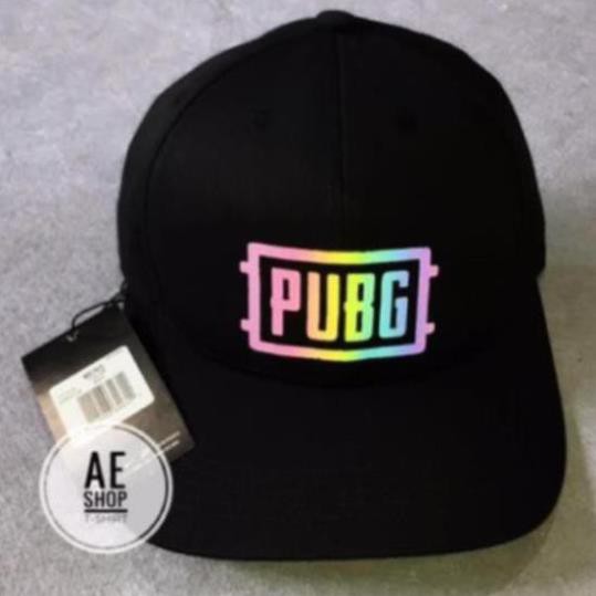 Mũ Nón Đen In Logo Game PUBG Phản Quang 7 Màu
