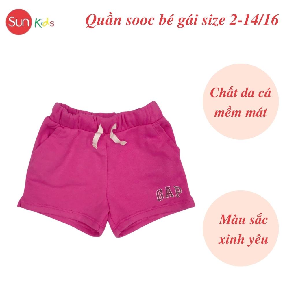 Quần short bé gái SUNKIDS1, quần sooc bé gái chất ren và cotton , size 2-14/16 tuổi