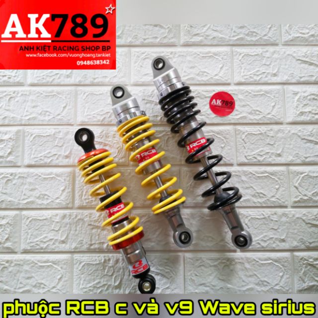 Phuộc RCB C VÀ V9 cho WAVE SIRIUS / JUPITER giảm sóc