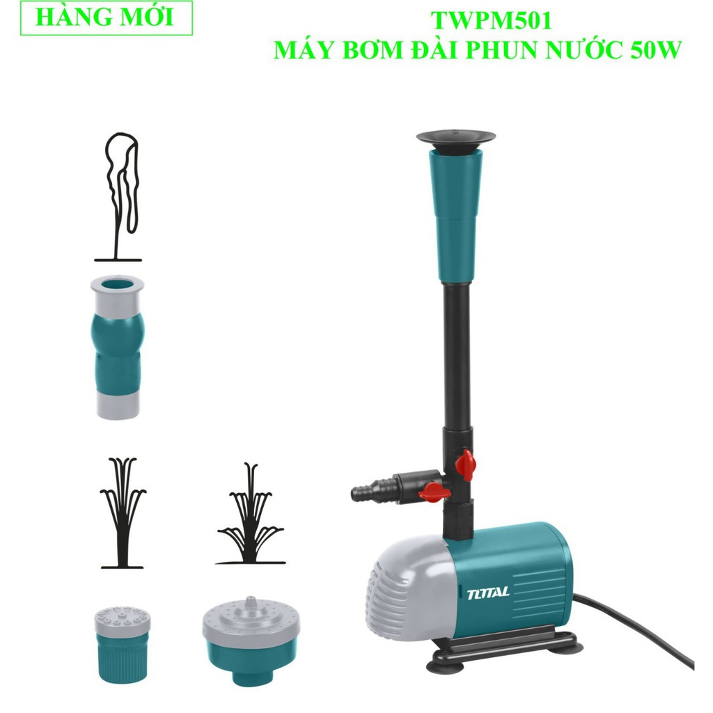 Máy bơm đài phun nước 50W TOTAL TWPM501