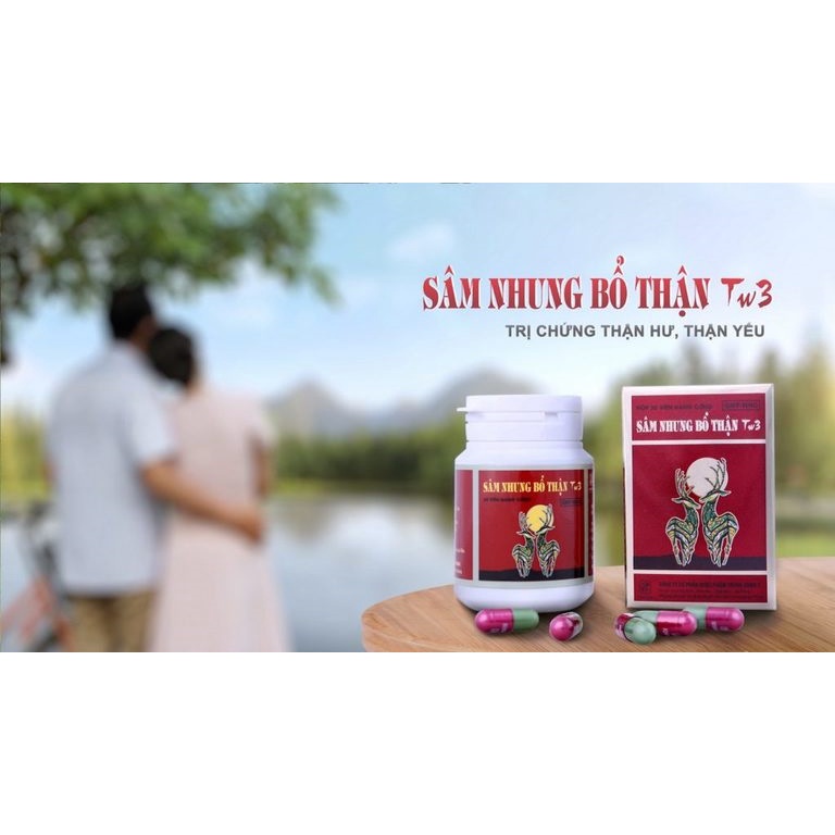 SÂM NHUNG BỔ THẬN TW3 bổ thận cố tinh, bổ thận tráng dương lọ 30v