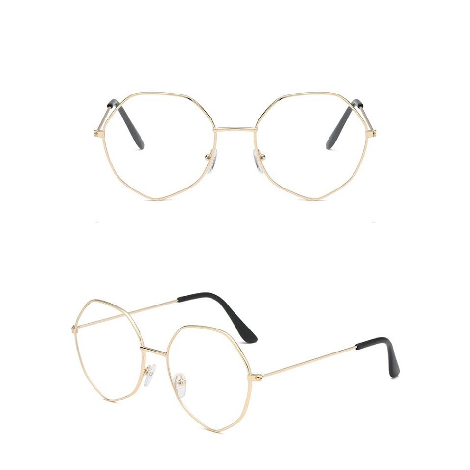 🕶️🕶️Kính lục giác giả cận loại lớn chanh xả😎😎-SP000276