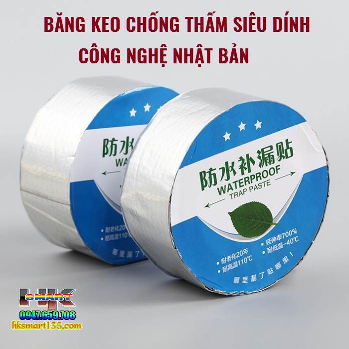 Băng Keo SIÊU DÍNH trên mọi bề mặt, chống thấm nước Nhật Bản khổ 5cmx5m