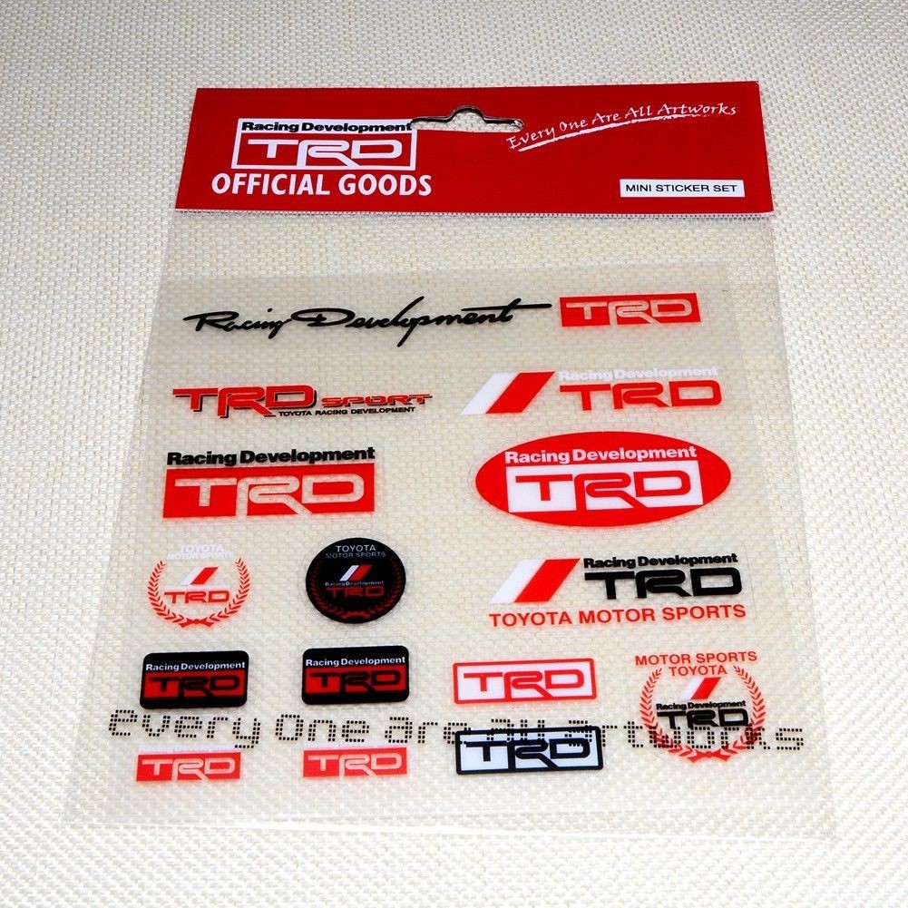 Nhãn dán cao cấp cho xe hơi Toyota Trd