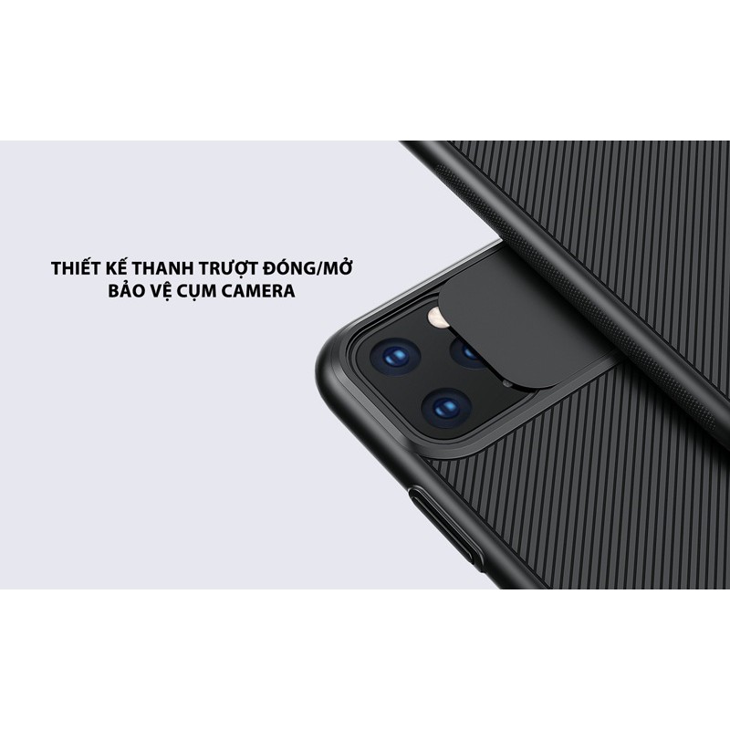 Ốp lưng bảo vệ Camera cho iPhone 7, 8, 11, 11 Pro, 11 Pro Max, SE 2020 nhựa cứng vân sần chống bám mồ hôi, bụi bẩn