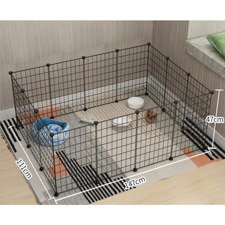 Combo Tấm Lưới Sắt Lắp Ghép Quây Chuồng Thú, Lồng Quây Chó Mèo