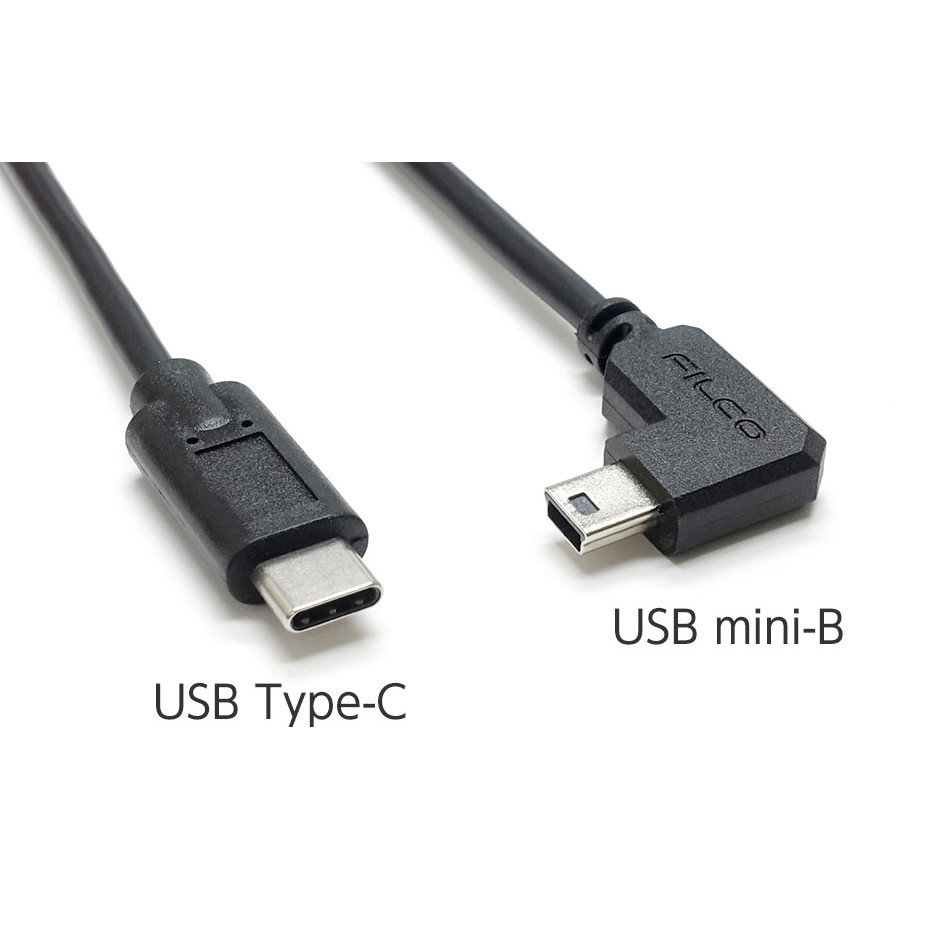 Cáp bàn phím cơ USB-C to Mini-USB Filco - 1.2m, cáp bẻ góc 90 độ