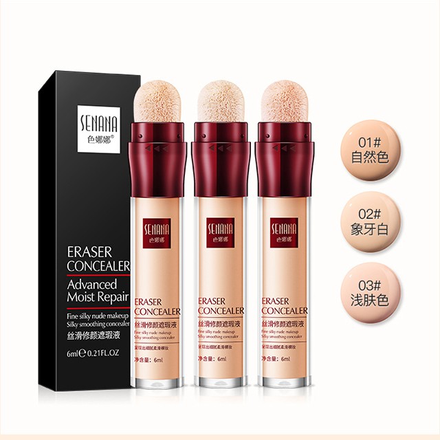 Kem Che Khuyết Điểm Senana Dạng Thỏi Đầu Cọ Mềm Mịn Tự Nhiên