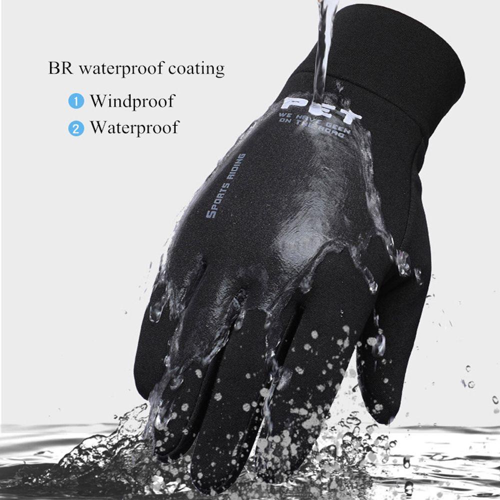 Găng Tay Silicone Dày Chống Gió Chống Trượt Chống Nước Có Thể Chạm Màn Hình Cảm Ứng Thời Trang