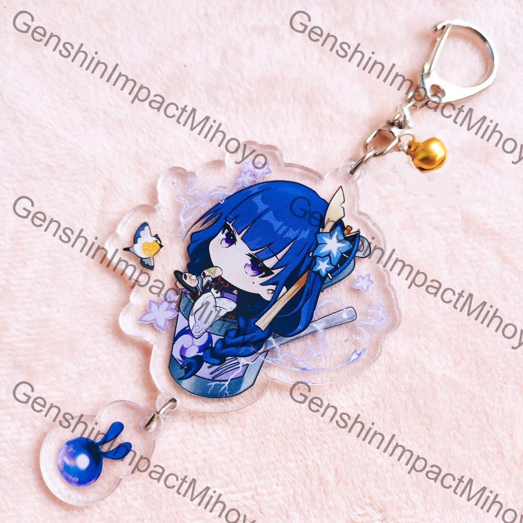 Raiden Shogun Baal Ei Móc khóa Genshin Impact M1 (in giữa acrylic)