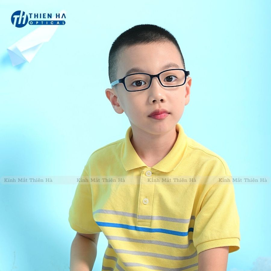 Gọng kính trẻ em THIENHA OPTICAL Hàn Quốc chất liệu cao cấp TR90 dẻo nhẹ an toàn cho da nhiều màu D1007