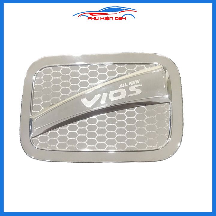 Ốp nắp bình xăng Vios 2019-2023 mạ crom chống trầy trang trí ô tô