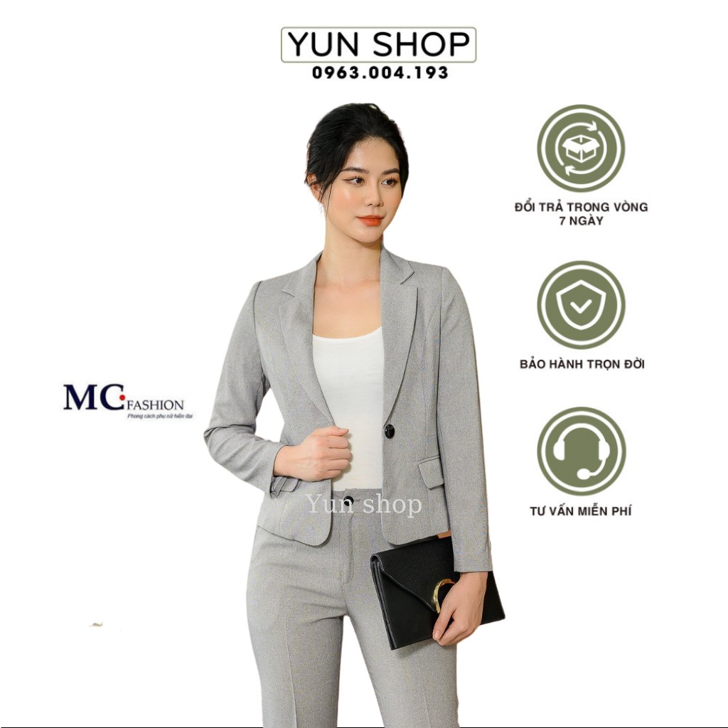 Áo Vest Nữ, Vest Bộ Blazer Công Sở Đẹp Tôn Dáng Sang Trọng Thiết KTay Dài Đẹp Chuẩn Hãng MC Fashion