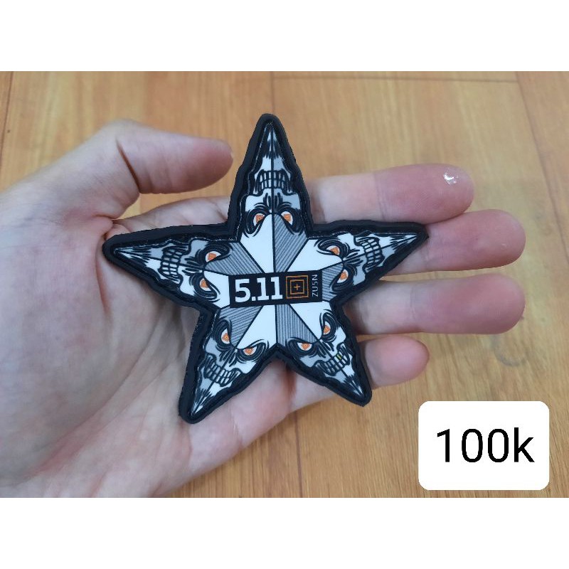 Patches nhựa PVC trang trí balo, túi tactical