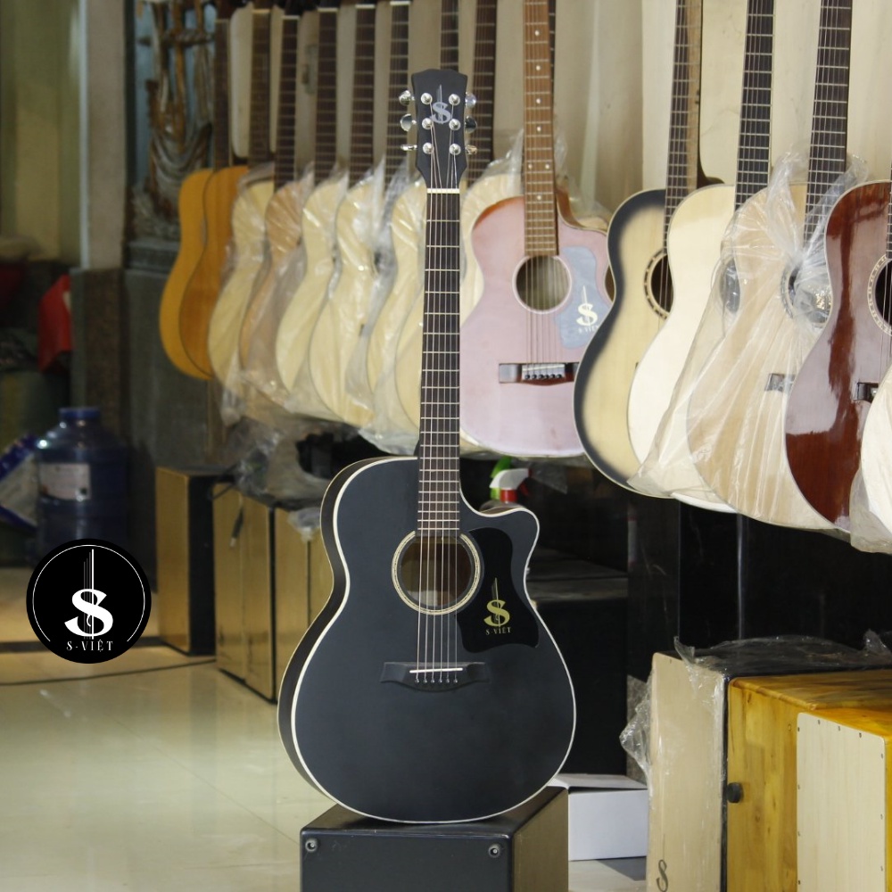 [Mã BMBAU300 giảm 10% đơn 499K] Đàn guitar acoustic gỗ thịt, có ty mã CV120 và CV120Pro chính hãng S Việt