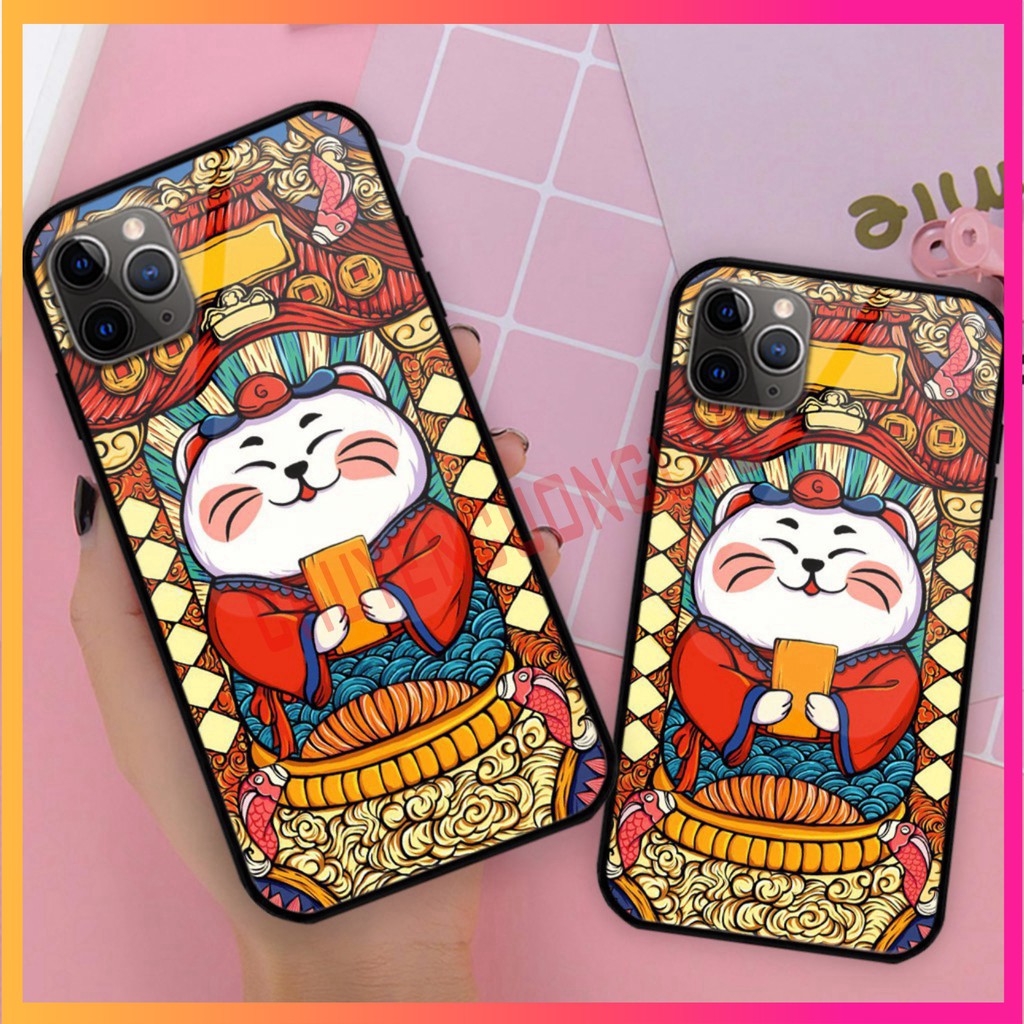 - ỐP IPHONE, SAMSUNG TRÁNG GƯƠNG MÈO THẦN TÀI