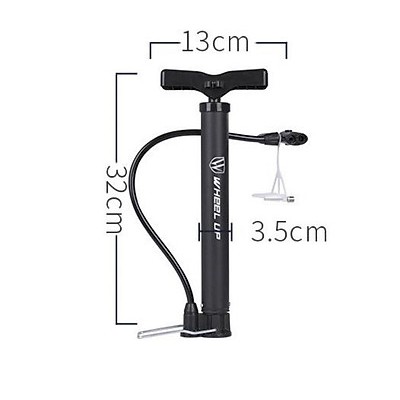 Bơm xe đạp, xe máy xách tay hợp kim nhôm siêu nhẹ WHEEL UP