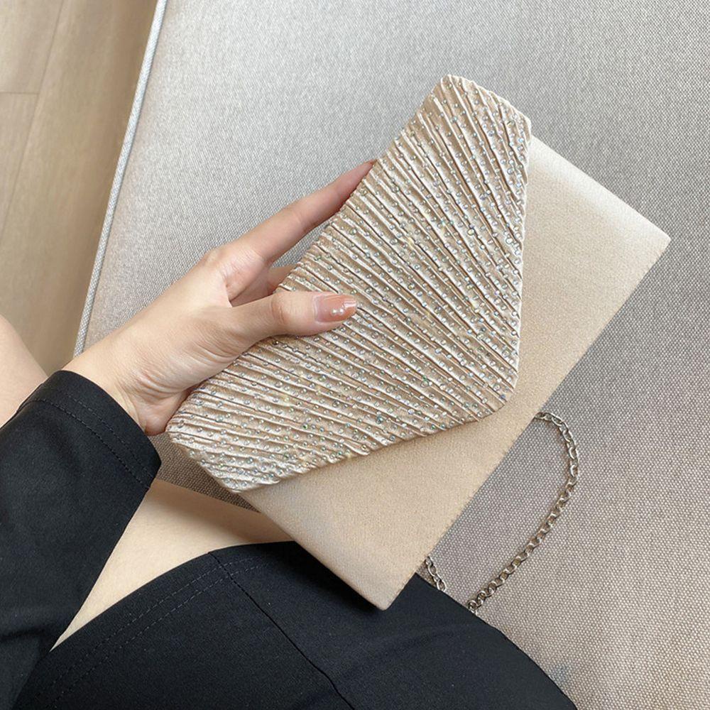 Ví Cầm Tay Chất Liệu Satin Thời Trang Dự Tiệc Cho Nữ