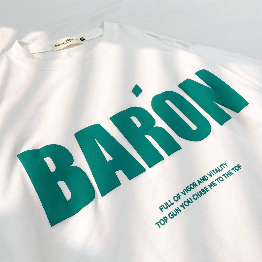 Áo Thun Tay Lỡ BARON T-SHIRT Form Rộng Vải Thun Tici Phong Cách Ulzzang Nam Nữ Unisex (Ảnh Thật/ Có Sẵn)