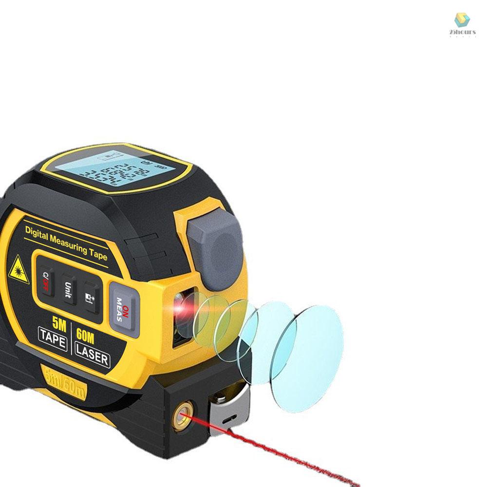 Thước Dây Laser Đo Khoảng Cách 5m 1 Có Màn Hình LCD Và Đèn Nền