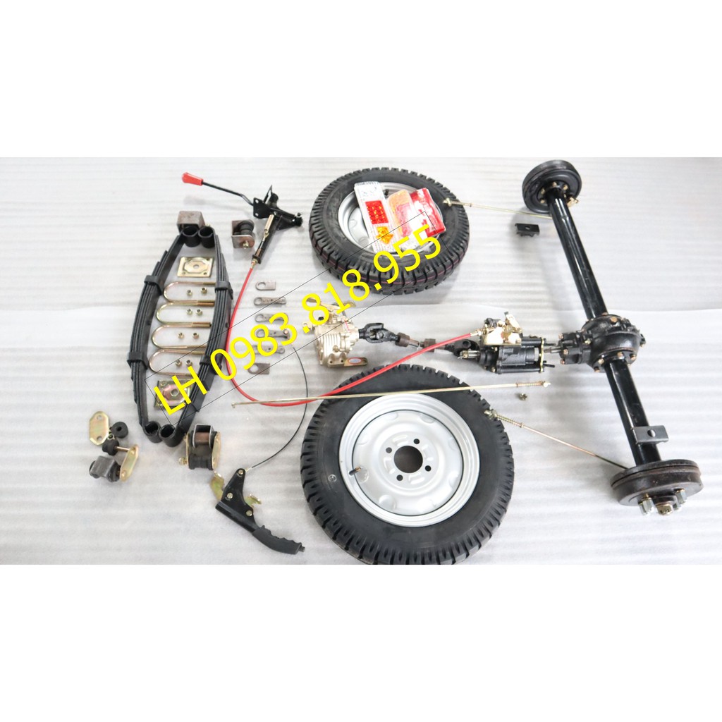 Phụ tùng chế xe 3 bánh trọn bộ tải trọng 500kg -700kg
