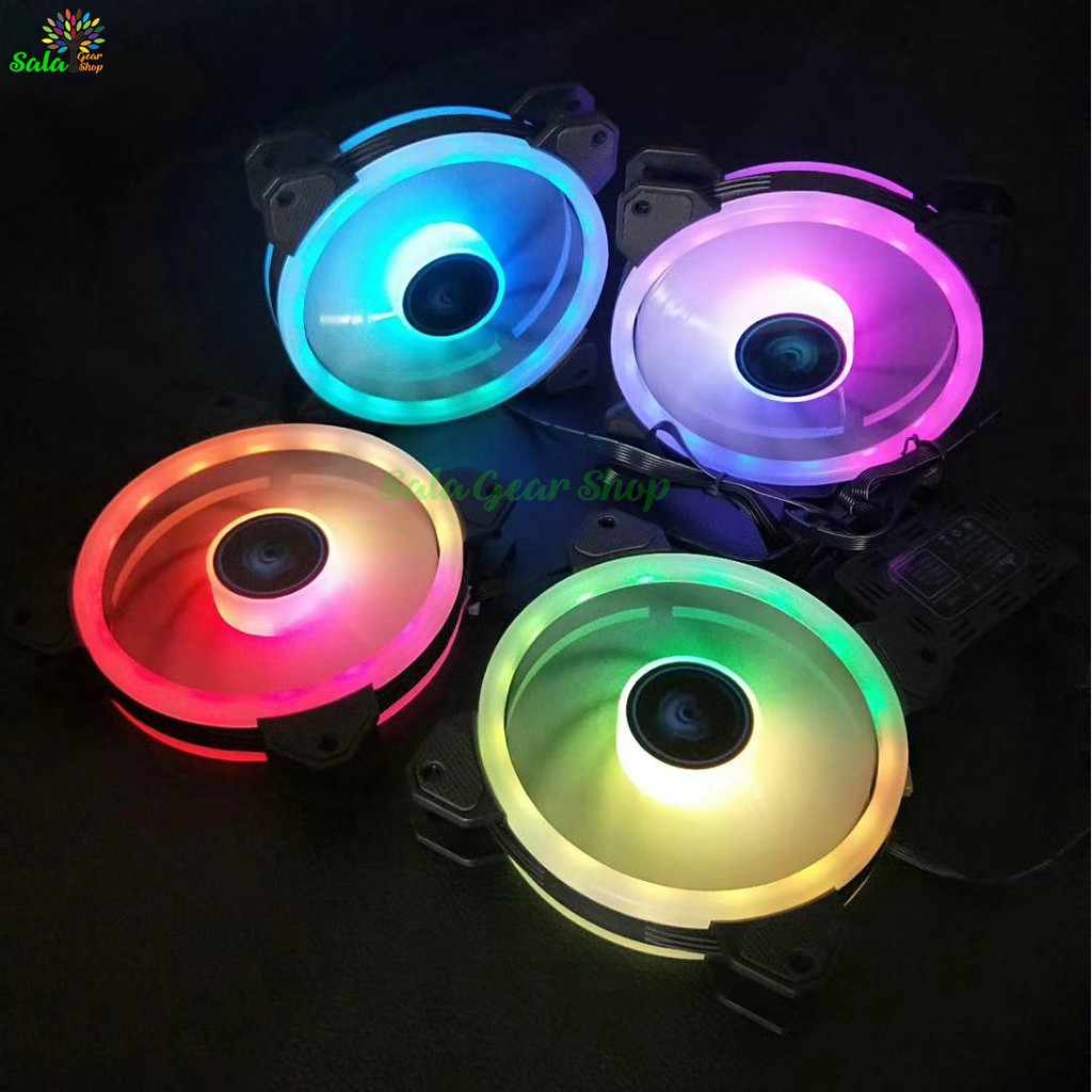 Quạt tản nhiệt Coolmoon V4 RGB Aura