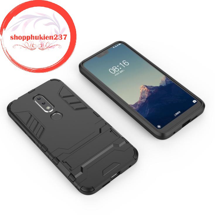 [Freeship toàn quốc từ 50k] ỐP LƯNG NOKIA X6 2018, 6.1 PLUS ỐP CHỐNG SỐC IRONMAN CÓ GIÁ ĐỠ