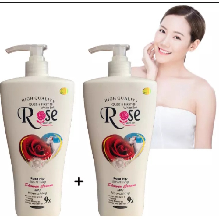 SỮA TẮM DƯỠNG DA ROSE 9X 1200 ML VỚI TINH CHẤT HOA HỒNG CHO HƯƠNG THƠM QUYẾN RŨ VÀ LÀN DA TRẮNG MỊN .