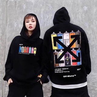 Áo hoodie off white bình xịt sơn unisex aothunoversize365