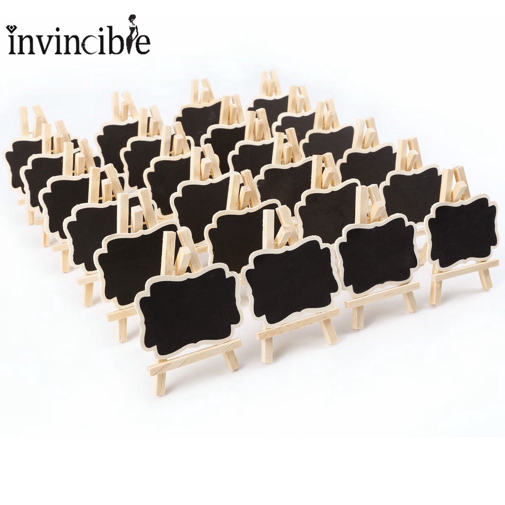 S/L Mini Wooden Blackboard/ Universal Portable Message Blackboard/ Wedding Party Memo Label Board Card
