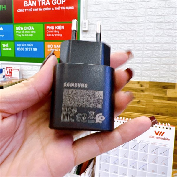 Cốc sạc nhanh Samsung 25W PD Type-C zin linh kiện new