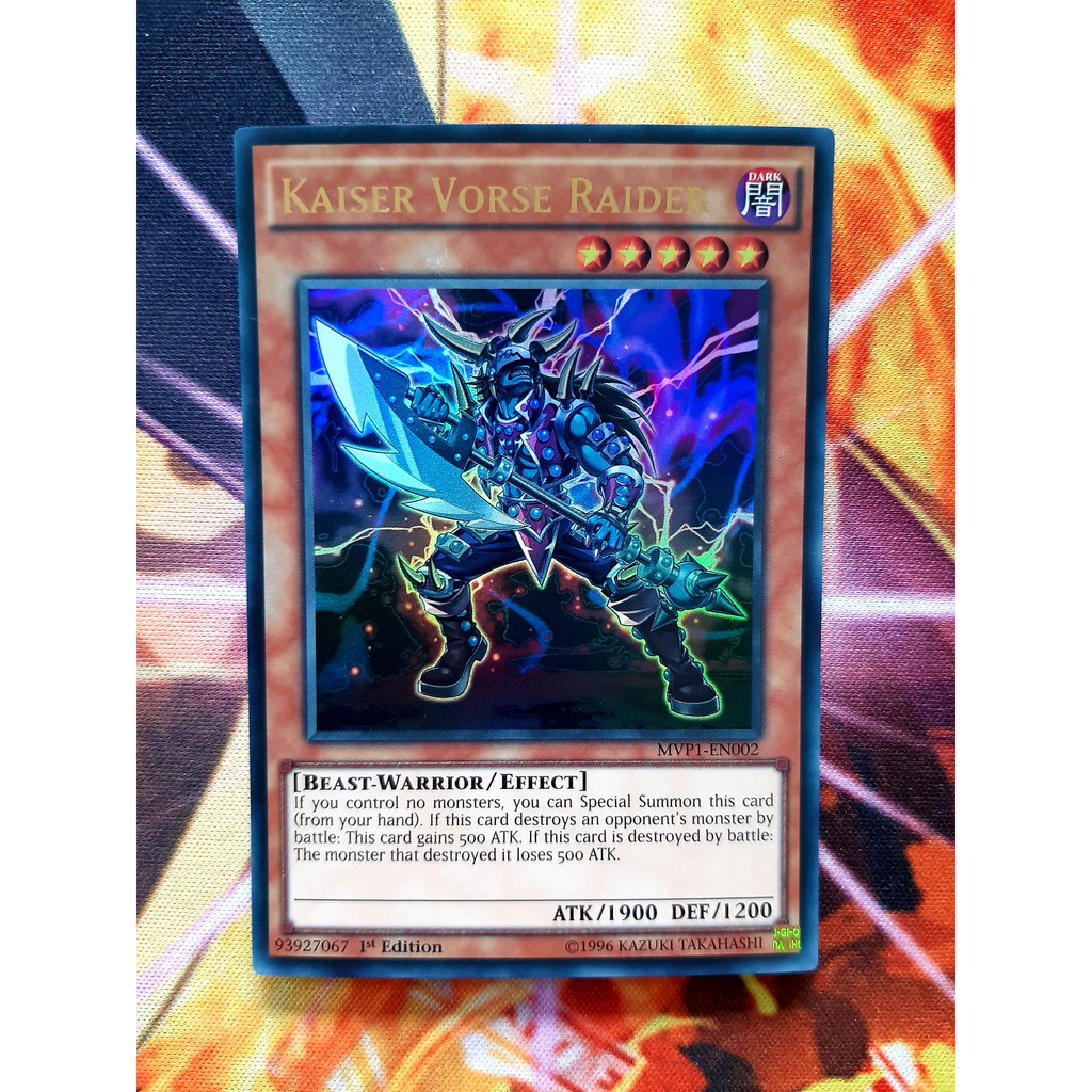 Thẻ Bài Mint90 Yugioh Monster Kaiser Vorse Raider - MVP1-EN002 - Ultra