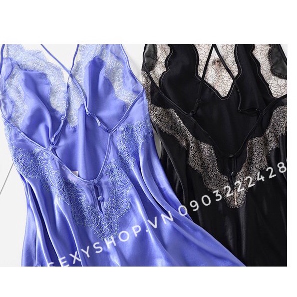 Váy ngủ satin cao cấp Victoria secret lỗi hủy tag giá tốt size XS S M