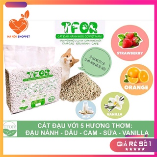 Cát vệ sinh cho mèo - cát đậu nành Tofu - cát hữu cơ dành cho mèo