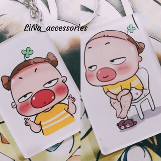 Móc Khóa 2 Mặt in hình theo yêu cầu - Loại Lớn