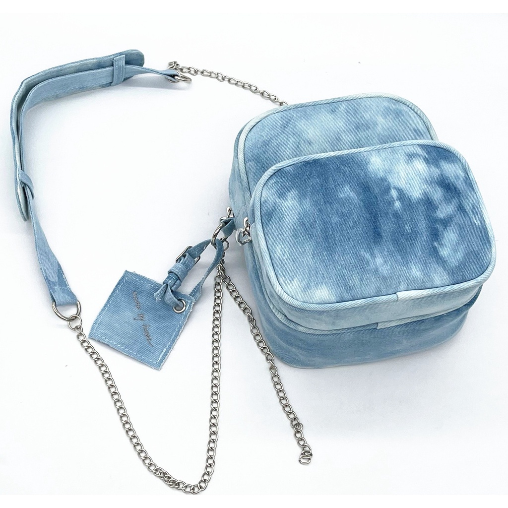 Bts J-HOPE Bên Hông Túi Đeo Vai MINI Vải Denim Nhuộm Màu Cá Tính Cho Nam Nữ/Học Sinh