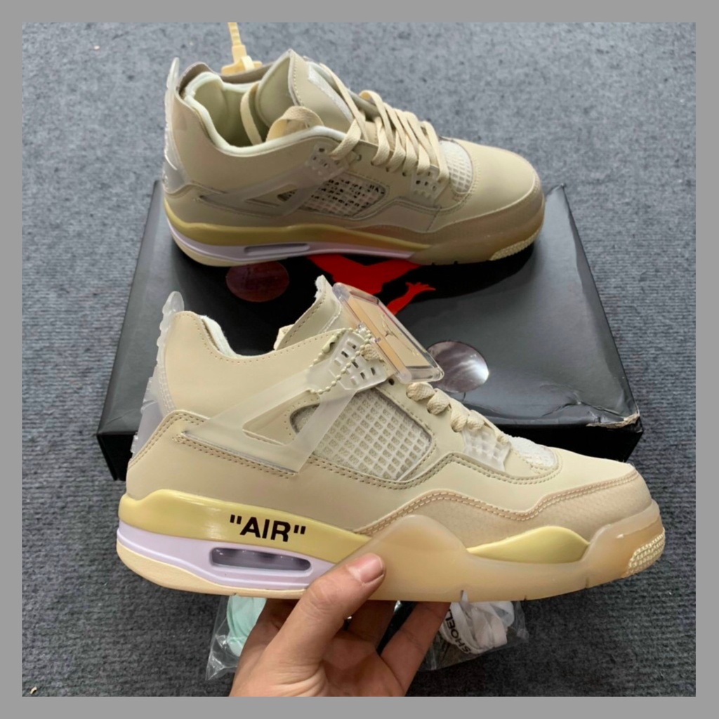 [OndoorSneakers] Giày Bóng Rổ Jordan 4 Retro Off.White